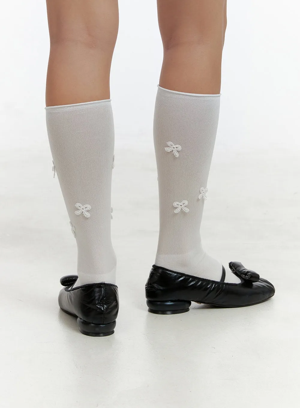 Ribbon Patched Socks OL401