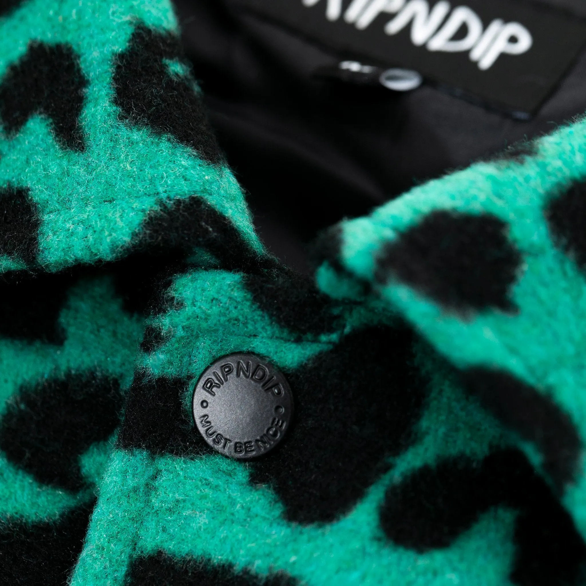 Ripntail Cheetah Coaches Jacket (Teal / Black)