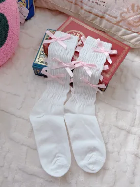 Romantic Reader Ribbon Socks