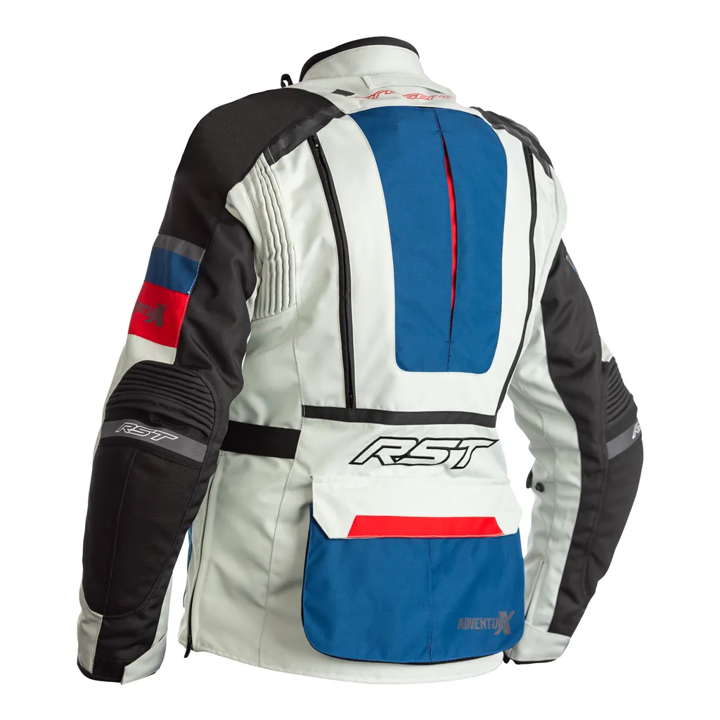 RST Pro Series Adventure-X CE Textile Jacket - Ice / Blue / Red