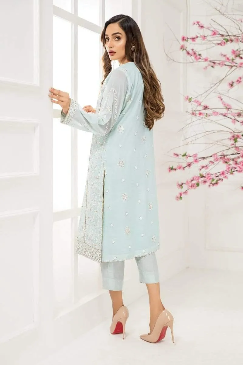 Sadia Aamir - Sea Green Aqua - SA-LP30 - Embroidery - 1 Piece