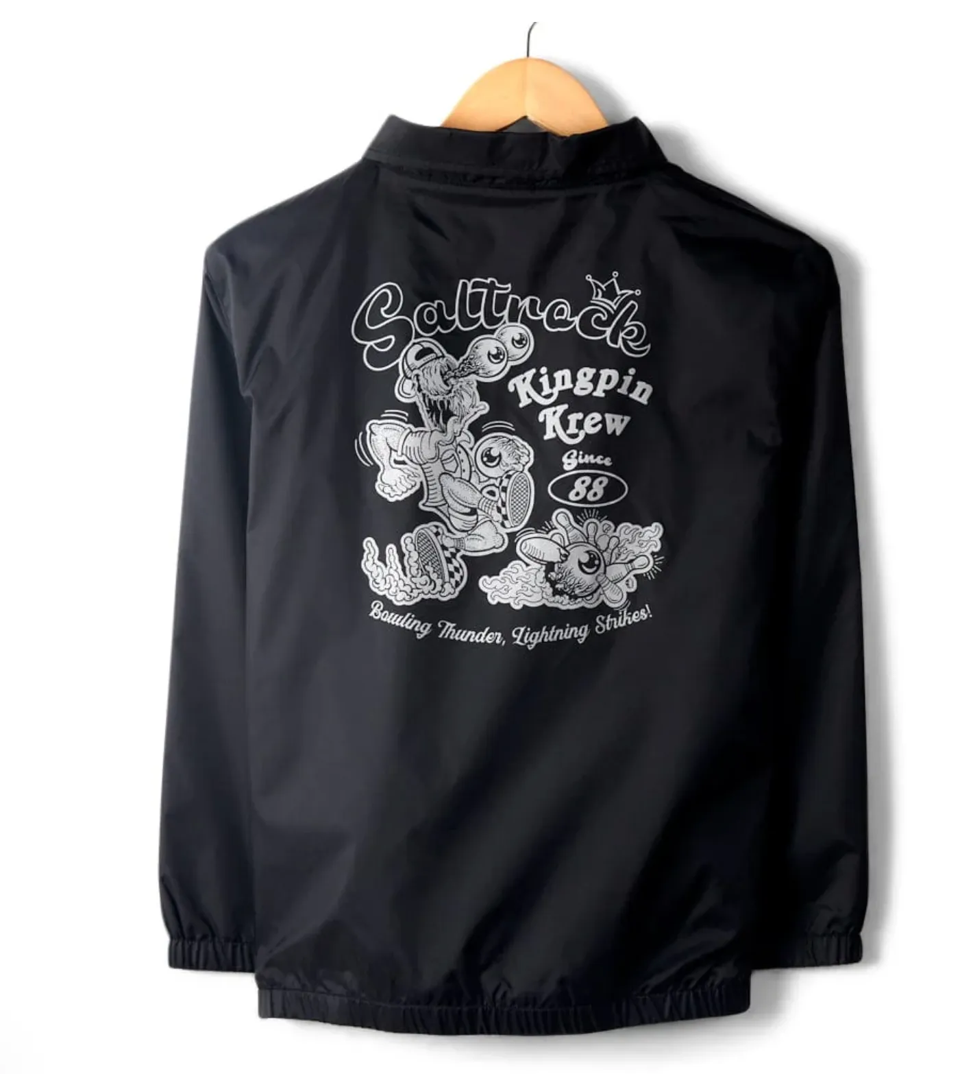 Saltrock Kingpin Krew - Kids Coach Jacket - Black