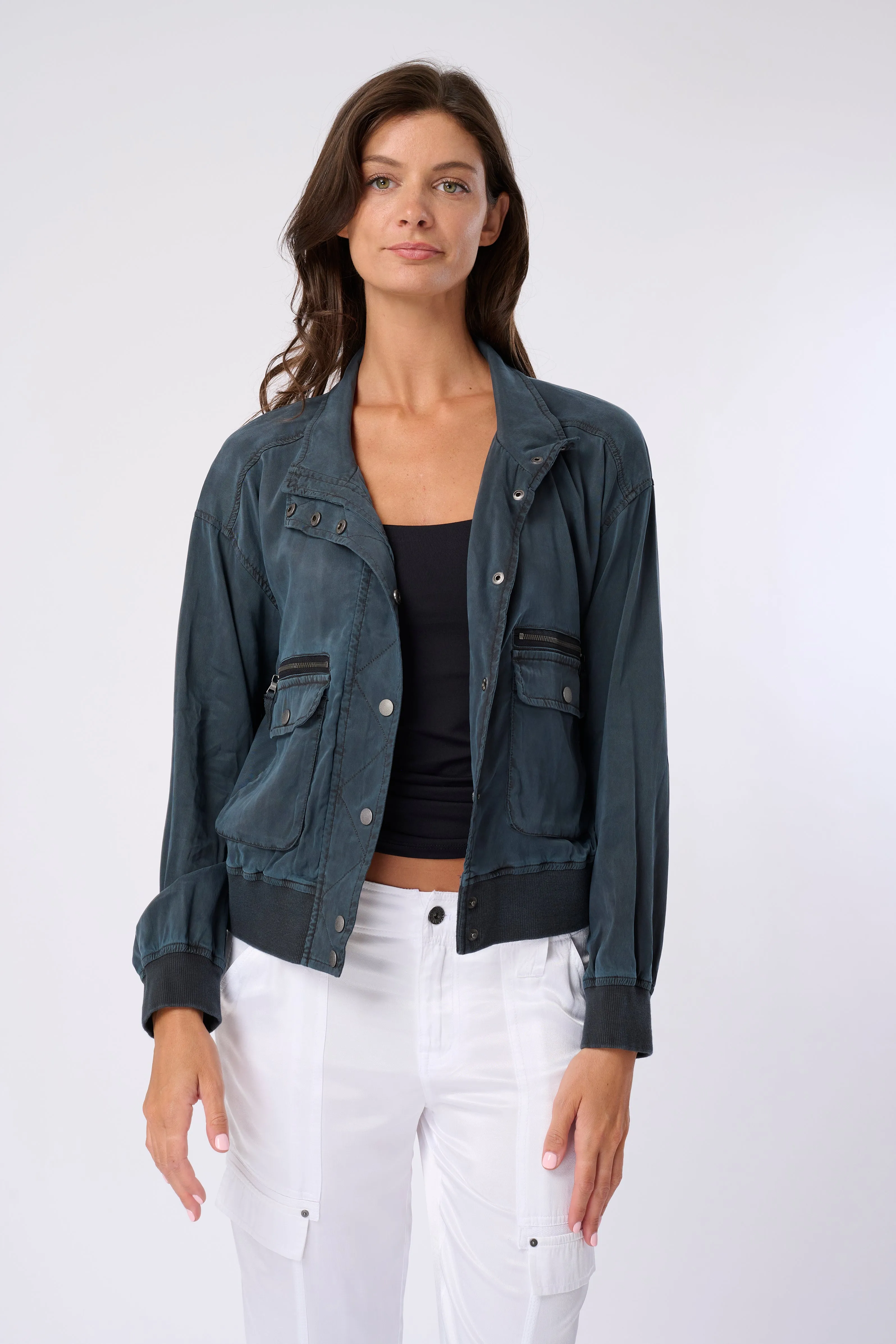 Samaria Stretch Cupro Jacket