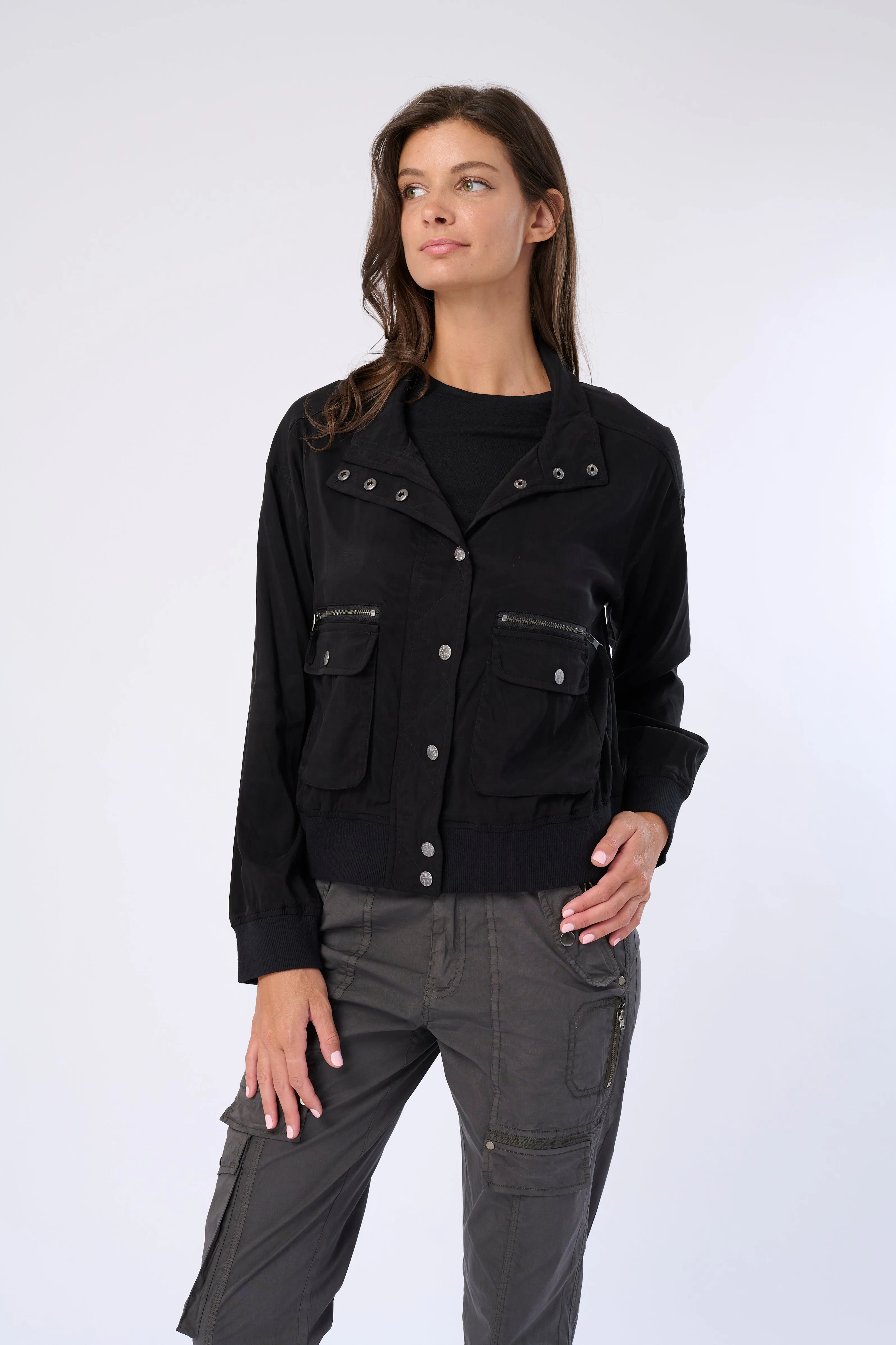 Samaria Stretch Cupro Jacket