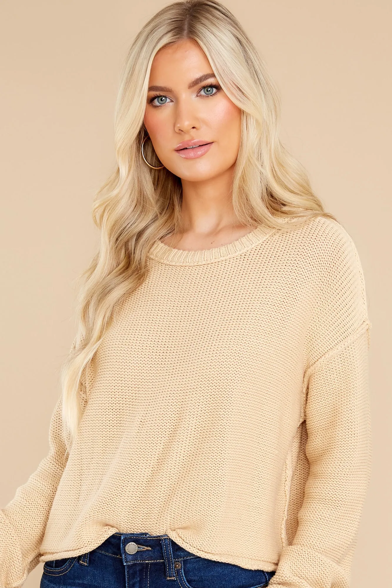 Scenic Drives Tan Sweater