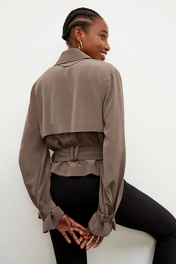 Scotte Jacket - Silk :: Deep Khaki