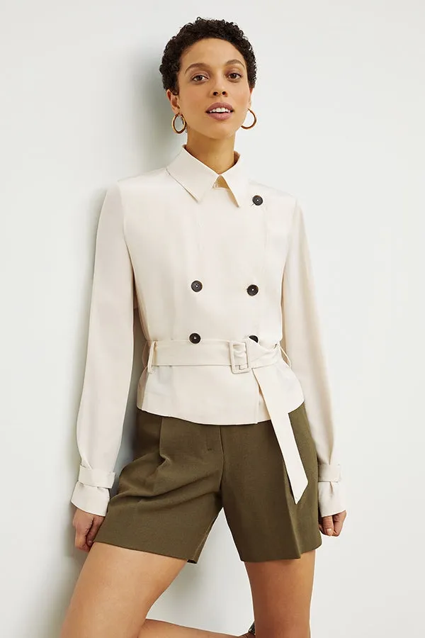 Scotte Jacket - Silk :: Pearl