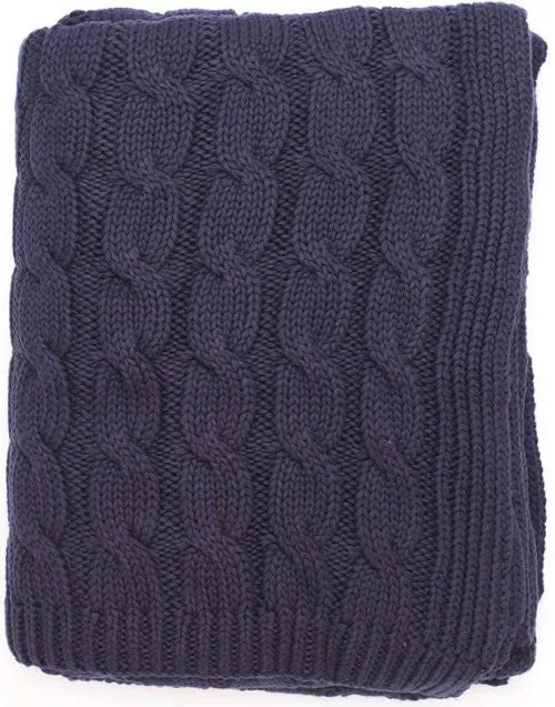 Seafarer's Cable Knit Cotton Throws