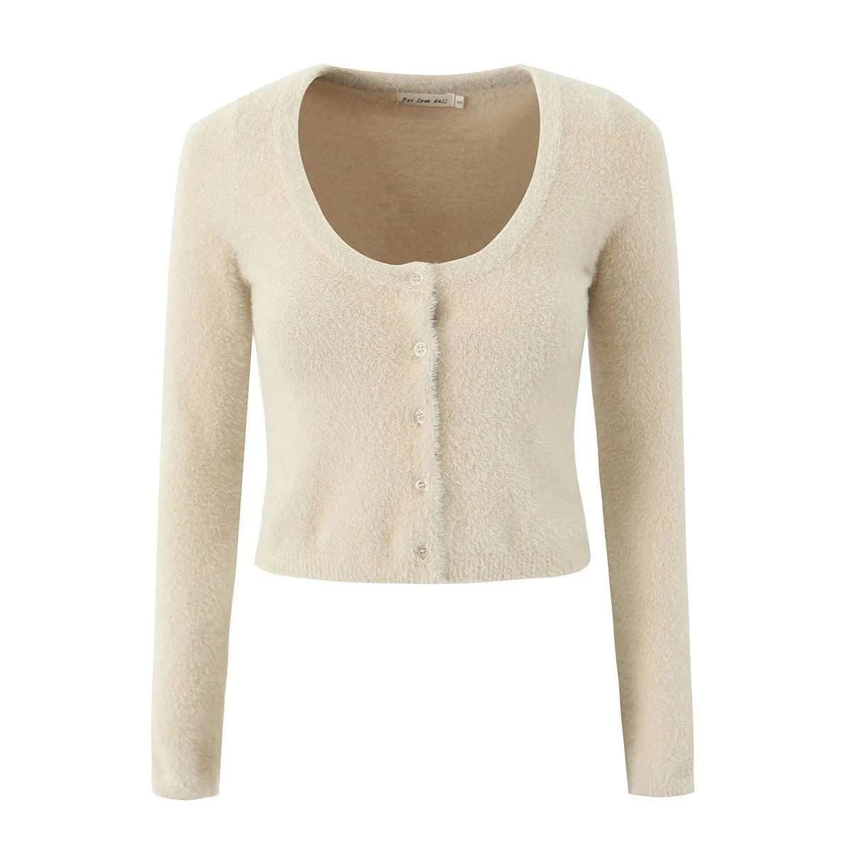 Sexy Short Sweater Women Early Autumn Elegant Slim Top