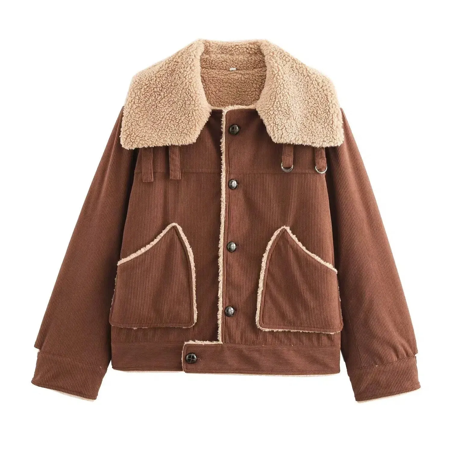 Shearling Lined Corduroy Jacket