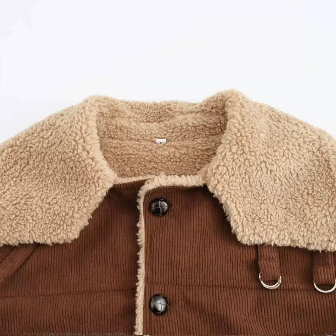 Shearling Lined Corduroy Jacket