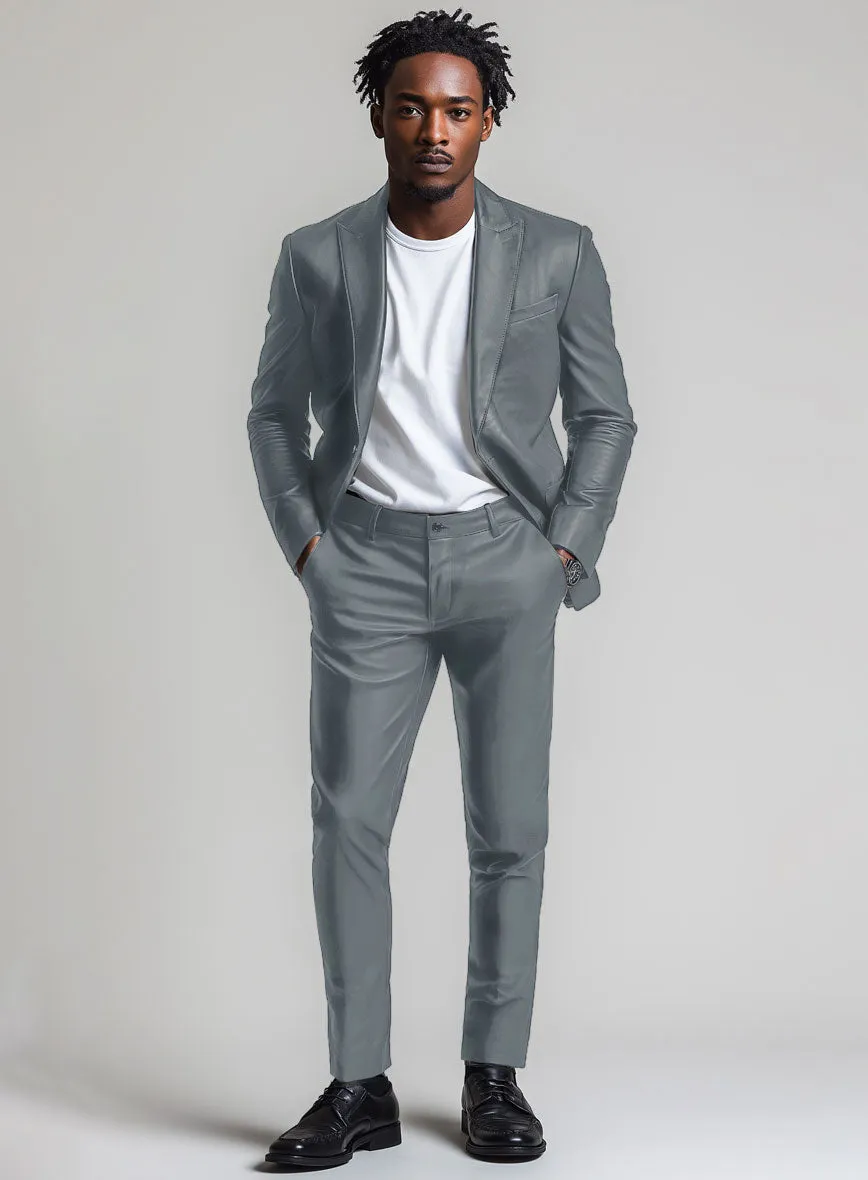 Sherpa Gray Leather Suit