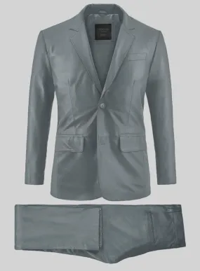 Sherpa Gray Leather Suit