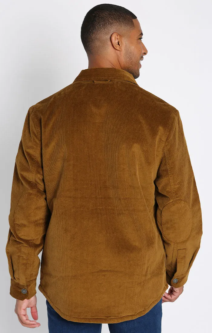 Sherpa Lined Corduroy Shirt Jacket