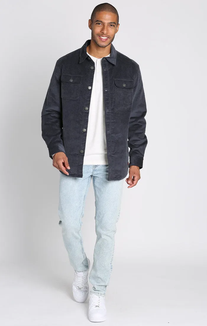 Sherpa Lined Corduroy Shirt Jacket