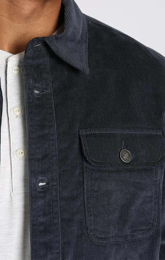 Sherpa Lined Corduroy Shirt Jacket