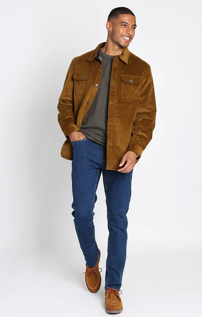 Sherpa Lined Corduroy Shirt Jacket