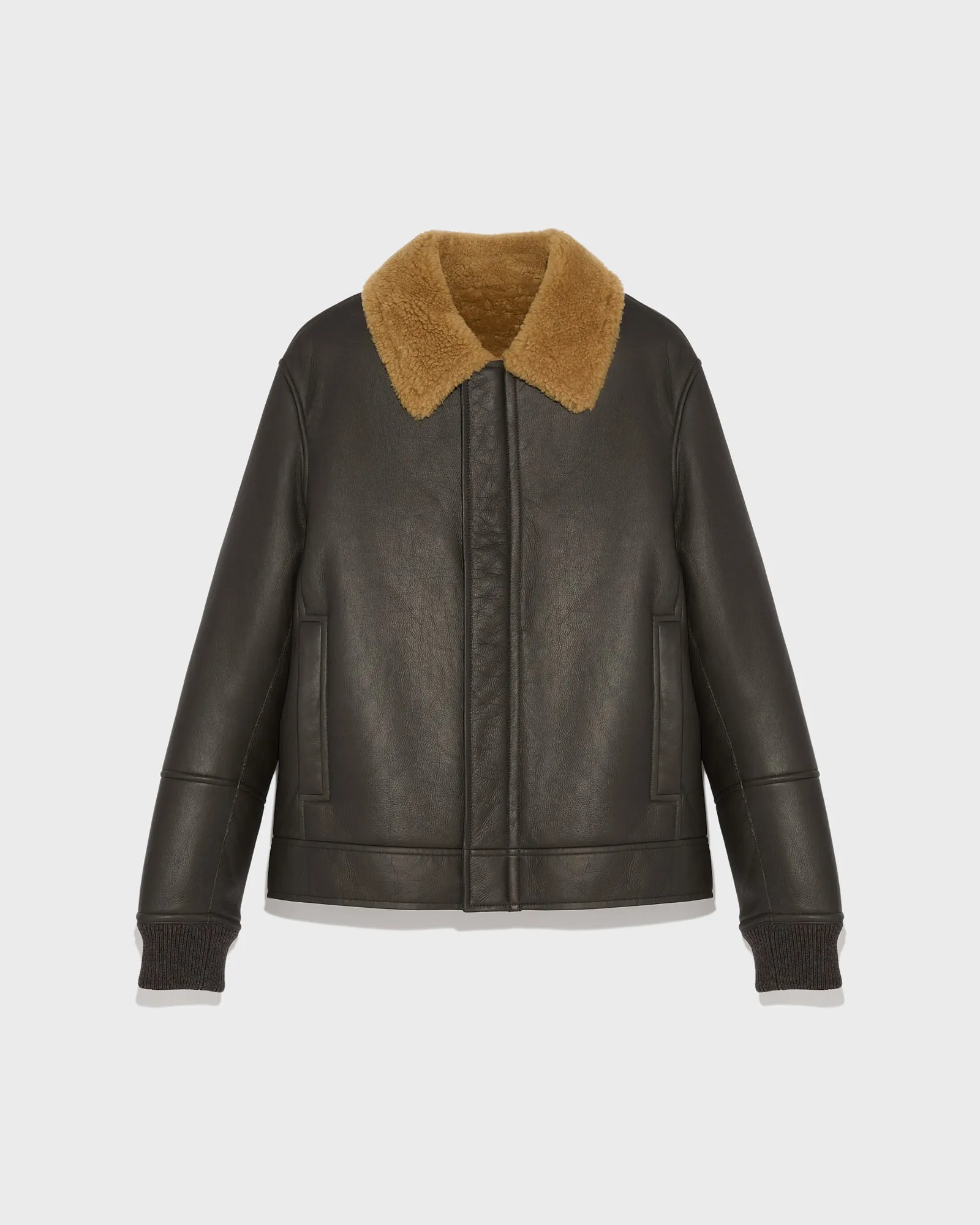 Silky shearling jacket