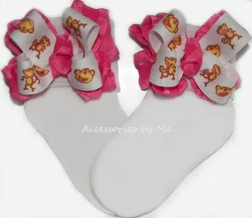 Silly Monkey Ruffle Bow Socks