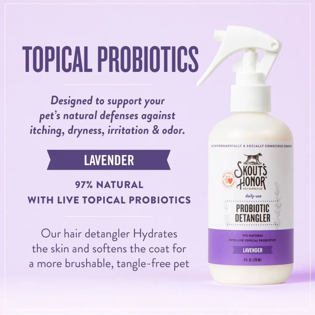 Skout's Honor Probiotic Daily Detangler Lavender Dog Spray