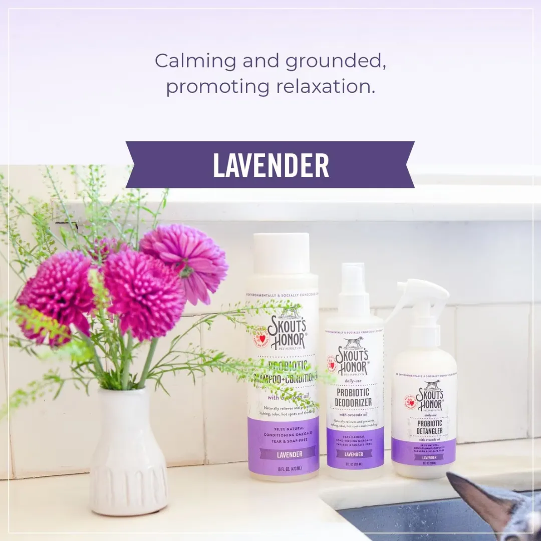 Skout's Honor Probiotic Daily Detangler Lavender Dog Spray