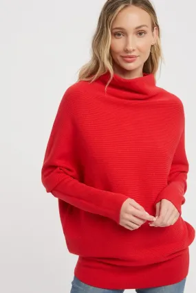 Soft Slouch Sweater - Ruby