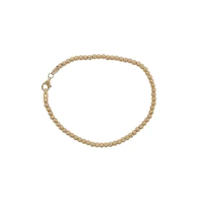 Solid Gold Bead Bracelet