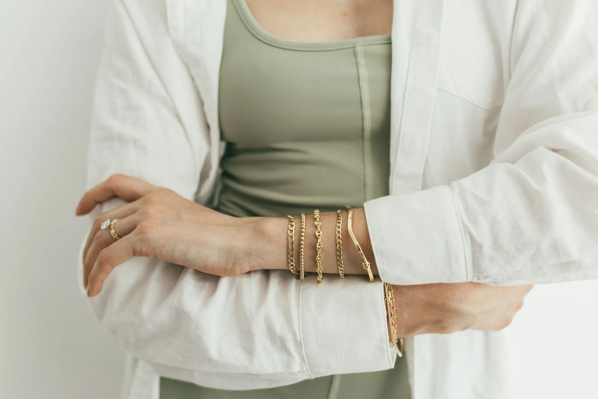 Solid Gold Bead Bracelet