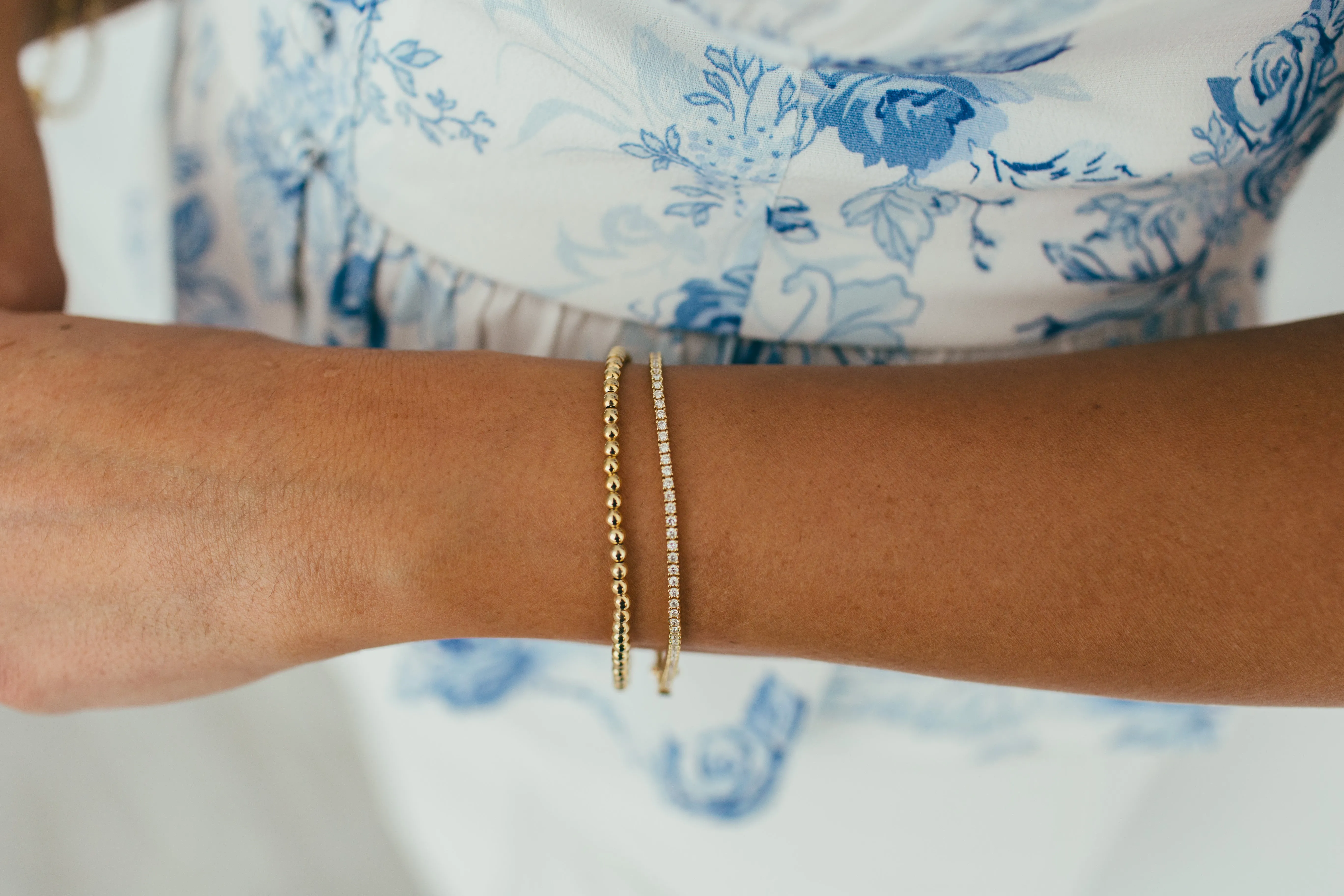 Solid Gold Bead Bracelet