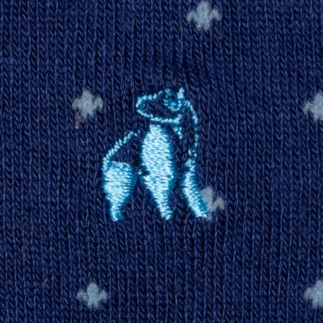 Spotted Sky Blue Bamboo Socks