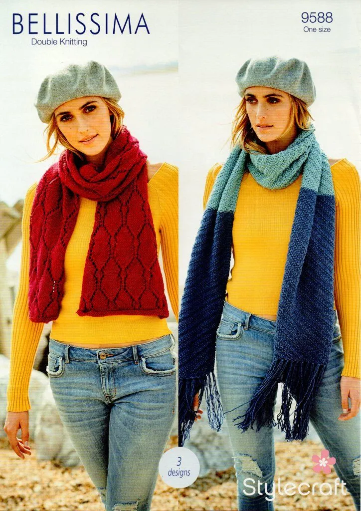 Stylecraft Bellissima Double Knitting Pattern 9588