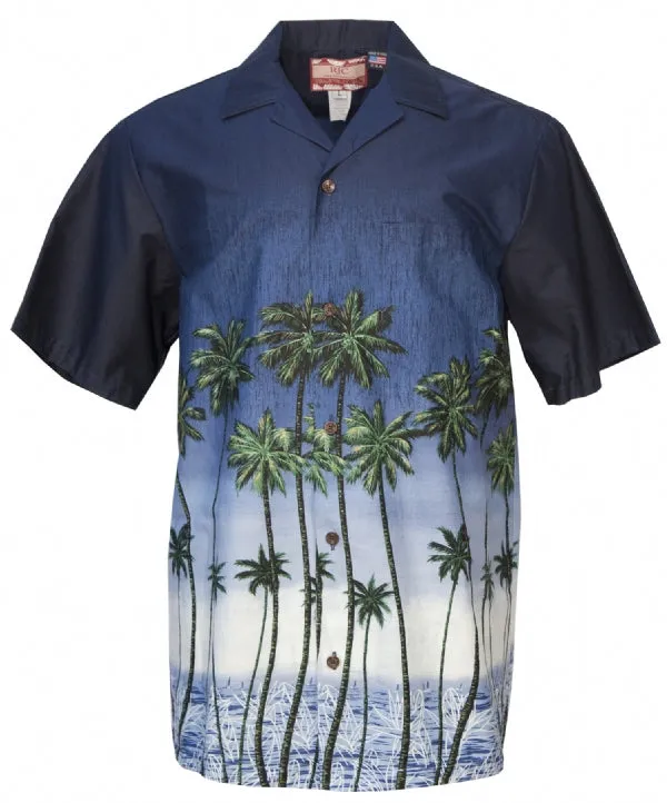 Summer Breeze Mens Shirt in Navy