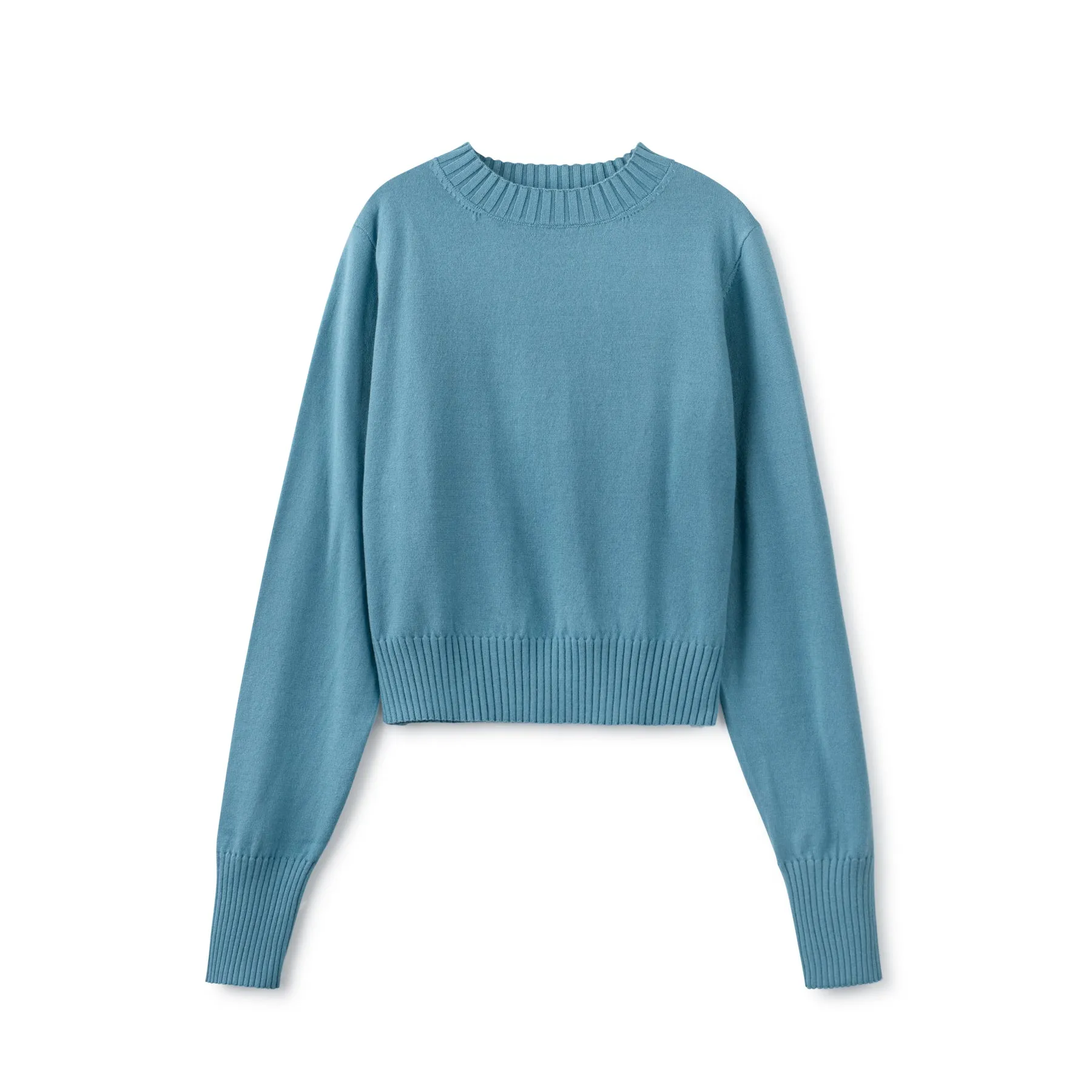 Summer Crop Sweater  IN: Blue