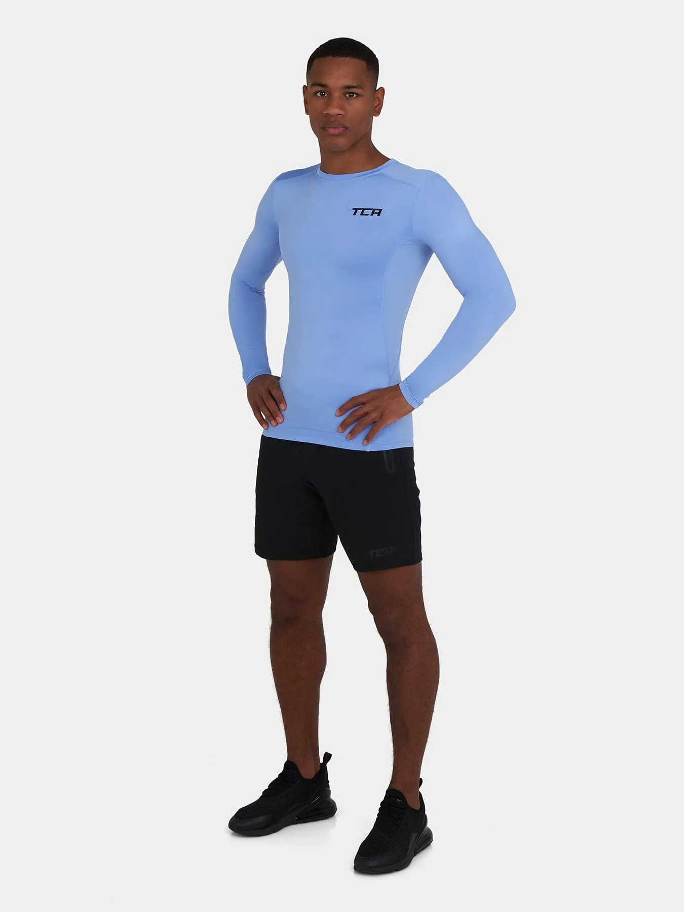 SuperThermal Compression Base Layer Long Sleeve Crew Neck For Men With Brushed Inner Fabric