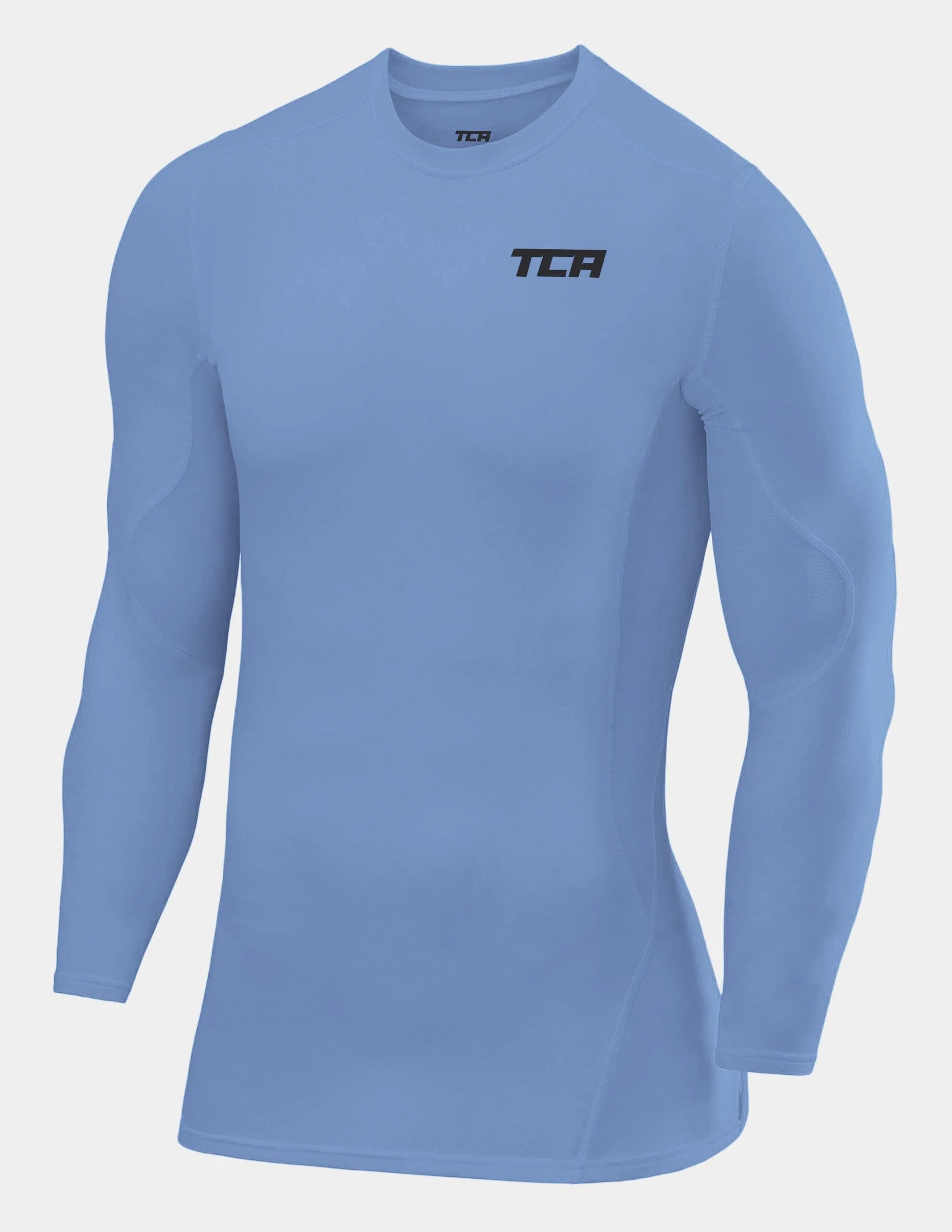 SuperThermal Compression Base Layer Long Sleeve Crew Neck For Men With Brushed Inner Fabric