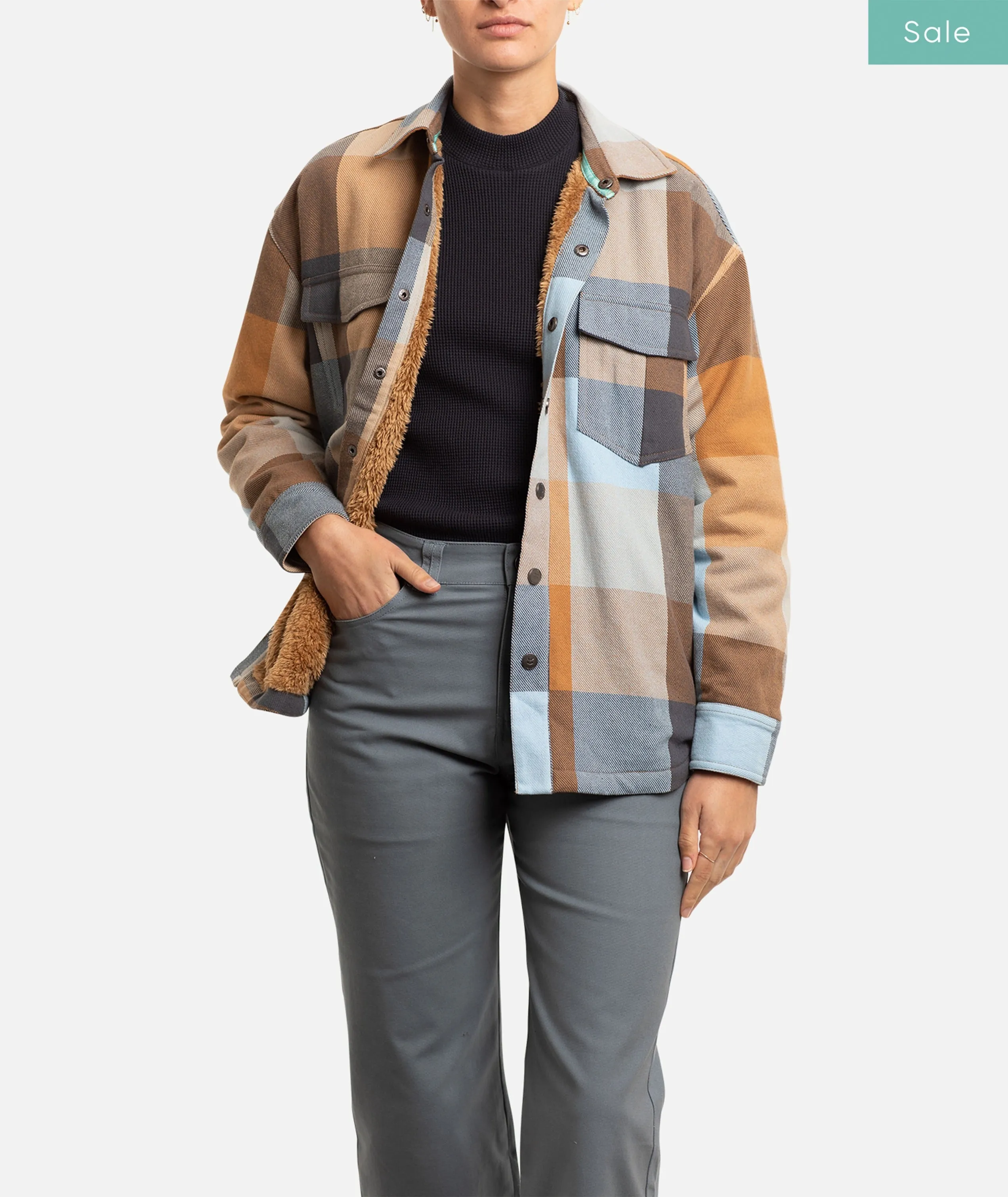 The Nivean Flannel Jackets - Tan