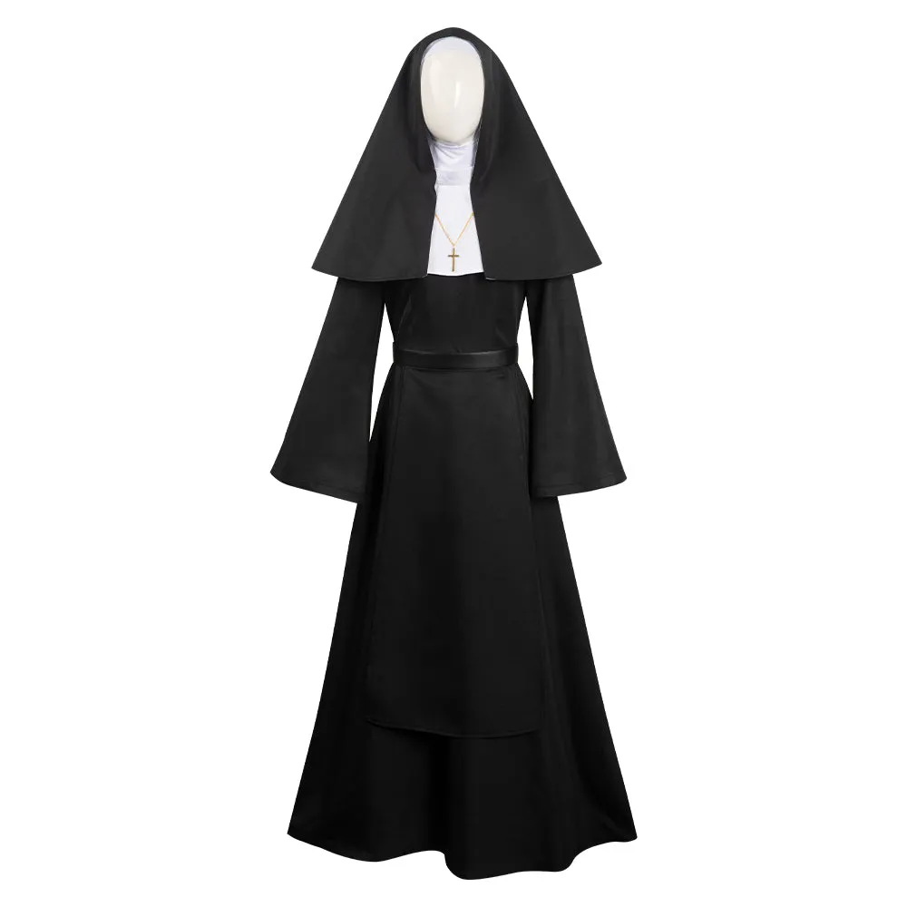 The Nun Black Outfits Halloween Carnival Suit Cosplay Costume