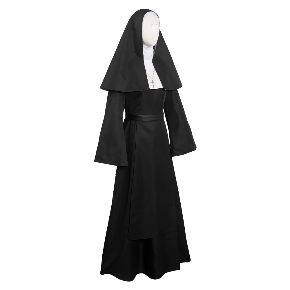 The Nun Black Outfits Halloween Carnival Suit Cosplay Costume