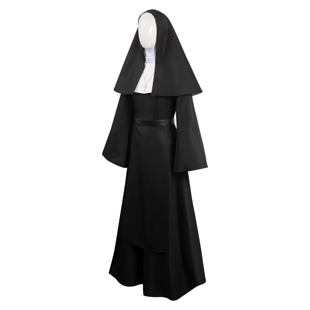 The Nun Black Outfits Halloween Carnival Suit Cosplay Costume