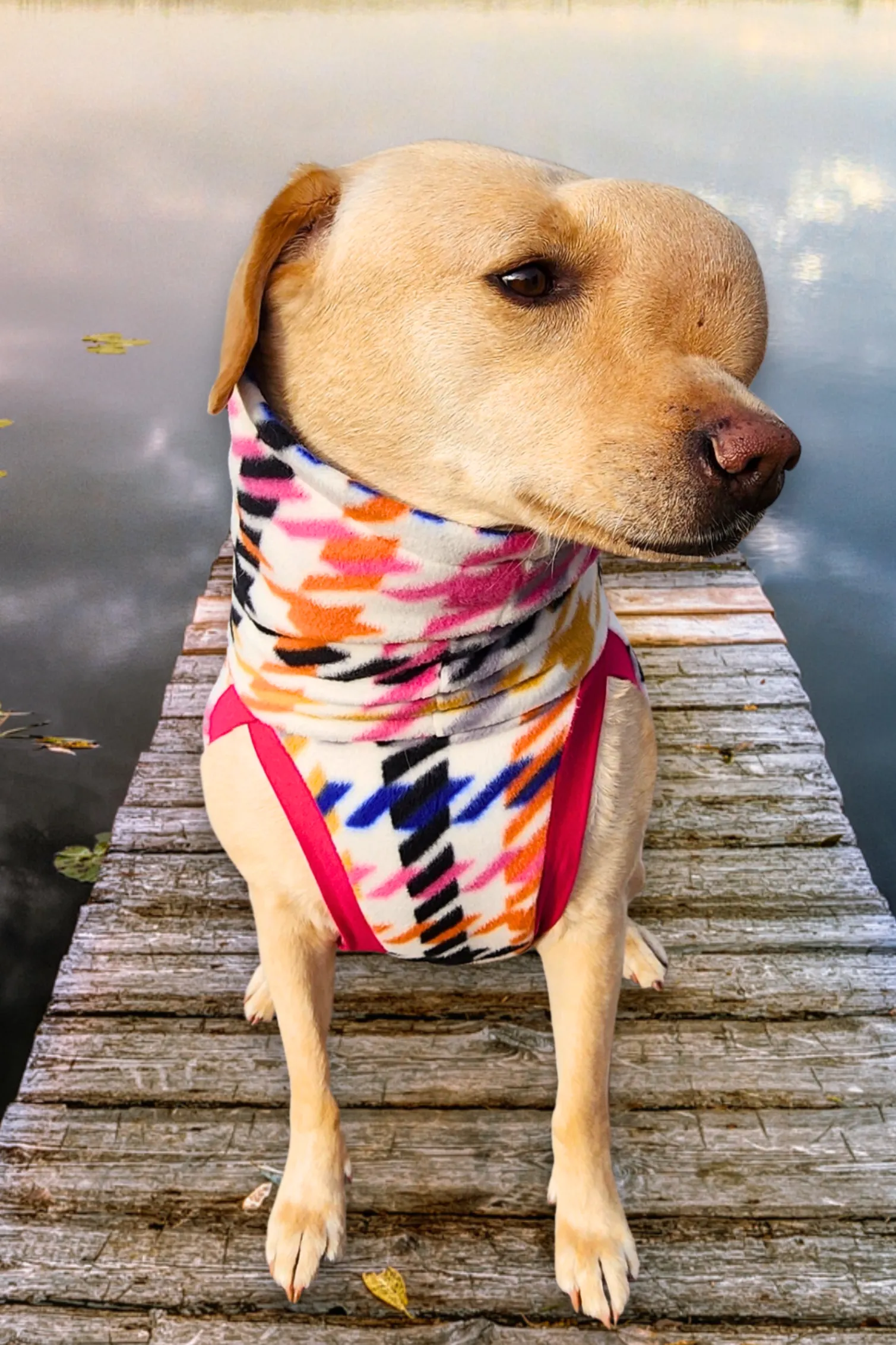 The Pepita Rainbow Dog Sweater