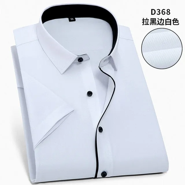 Twill Formal Men's White Shirt Business Male Social Shirts