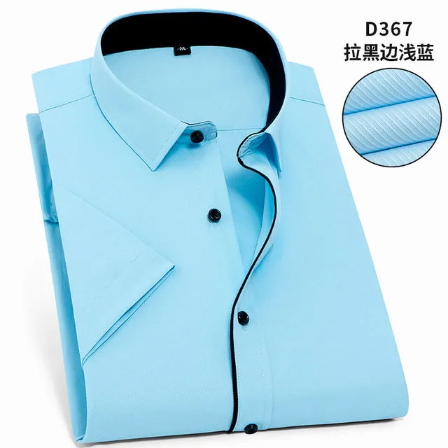 Twill Formal Men's White Shirt Business Male Social Shirts