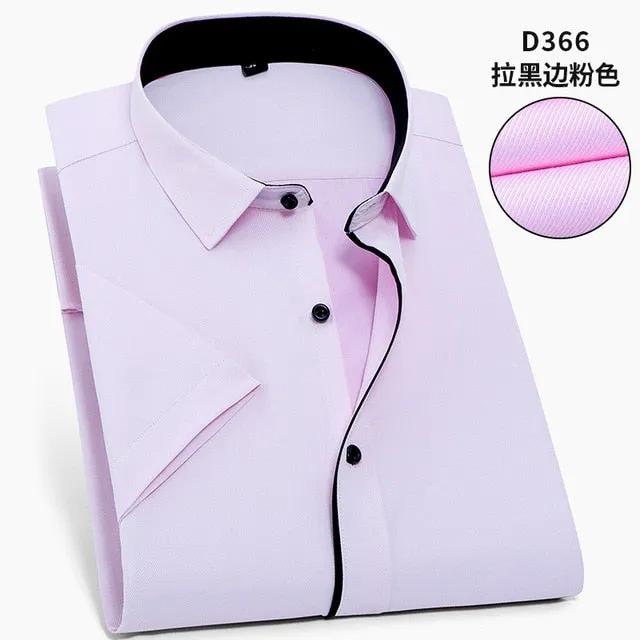 Twill Formal Men's White Shirt Business Male Social Shirts