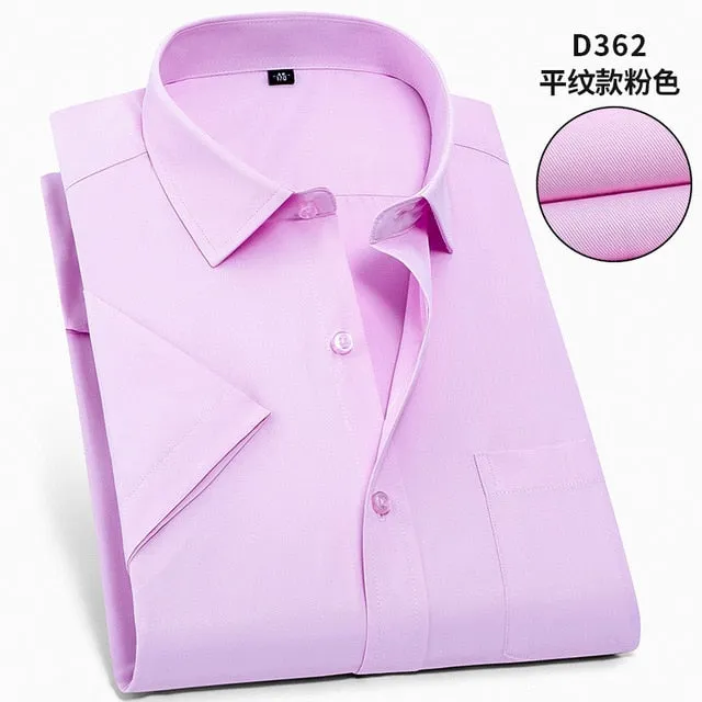 Twill Formal Men's White Shirt Business Male Social Shirts