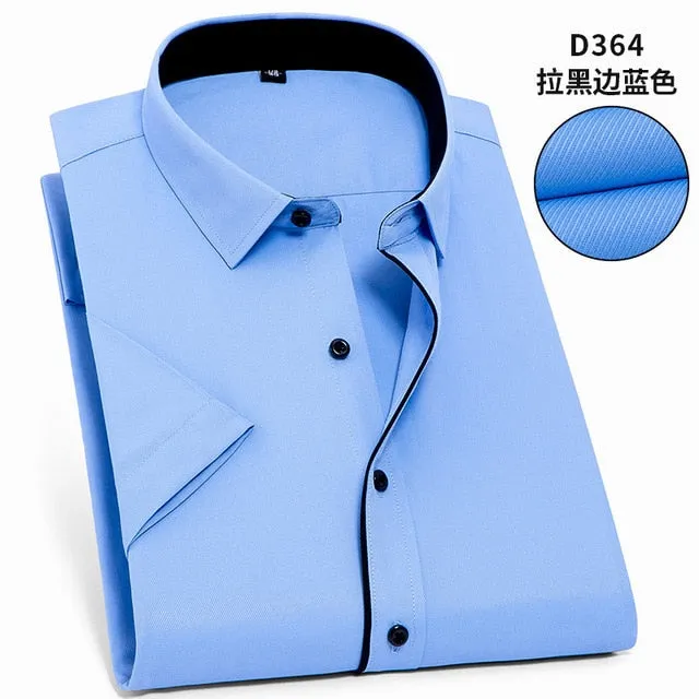 Twill Formal Men's White Shirt Business Male Social Shirts