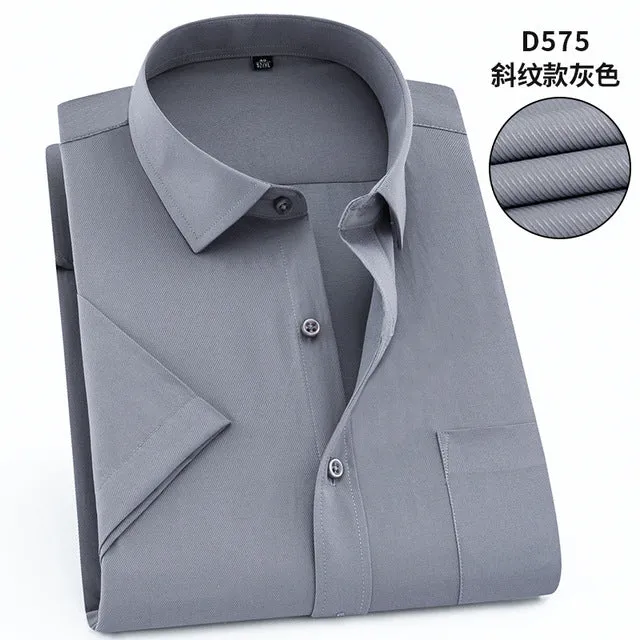 Twill Formal Men's White Shirt Business Male Social Shirts