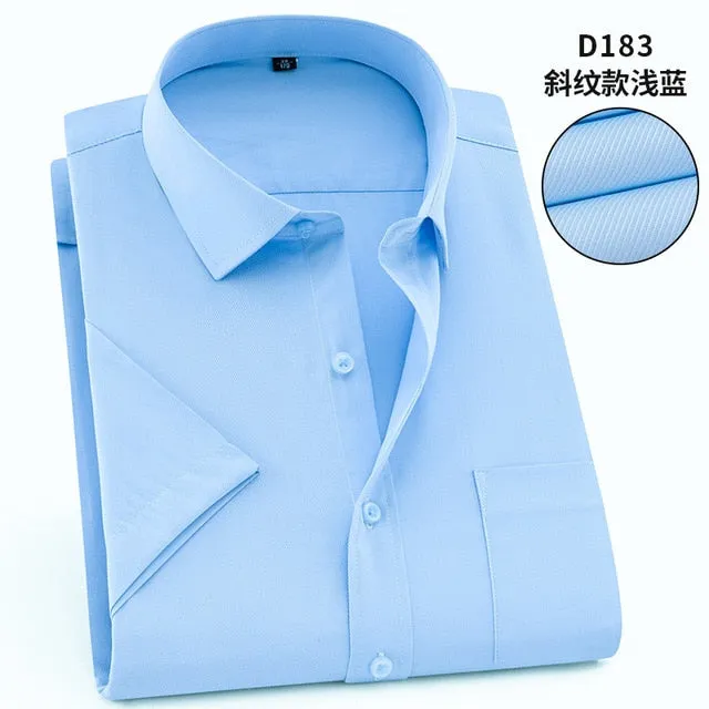 Twill Formal Men's White Shirt Business Male Social Shirts