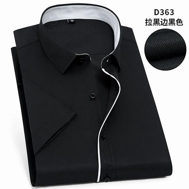 Twill Formal Men's White Shirt Business Male Social Shirts