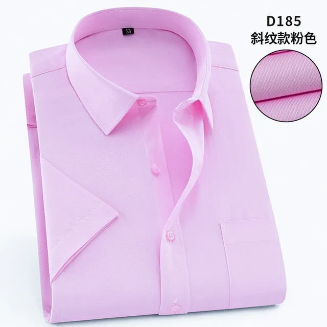 Twill Formal Men's White Shirt Business Male Social Shirts