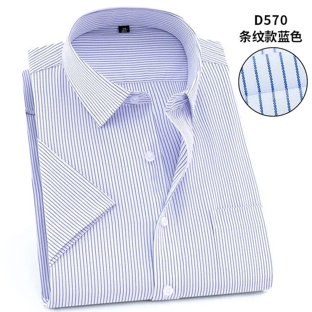 Twill Formal Men's White Shirt Business Male Social Shirts